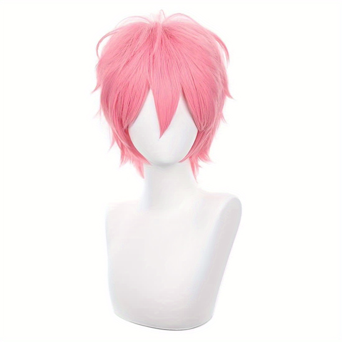 Tech Accessories For Men - Short Pink Cosplay Wig Short Spiky