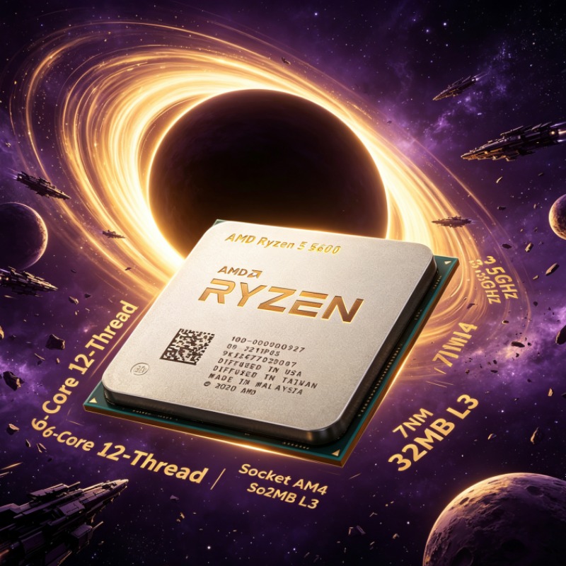 Amd Cpu Ryzen 5 - Ryzen 5 5600 6-Core 12-Thread 7nm