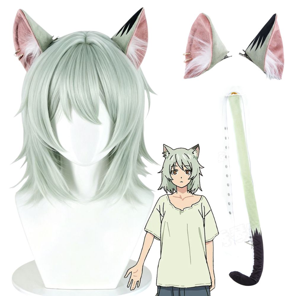 Tech Accessories For Men - Chainsmoker Cat Yaniko Satou Cosplay Wig