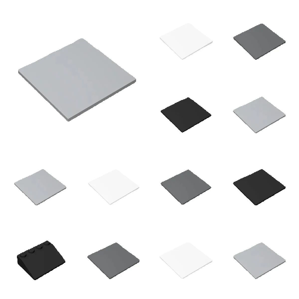 10pcs 10202 Flat Tile 6x6 High - огляд і ціна Tech Accessories Gifts