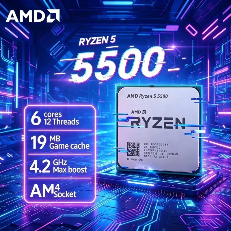 AMD Ryzen 5 5500 Entry Level Z - огляд і ціна Amd Cpu Ryzen 5