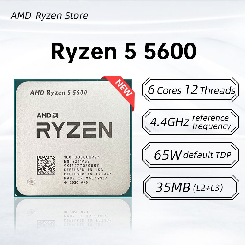 Ryzen 5 5600 6-Core 12-Thread  - огляд і ціна Amd Cpu Ryzen 5