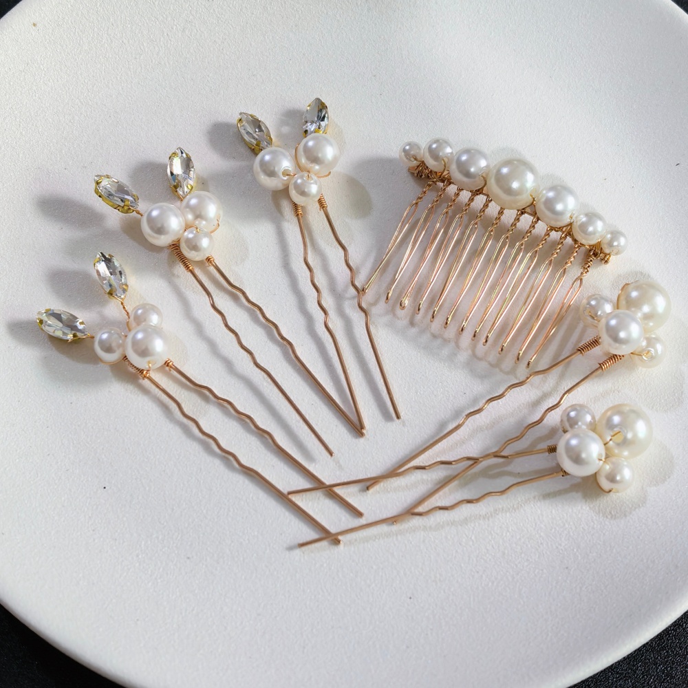Pearl Crystal Hair Pins Comb S - огляд і ціна Tech Accessories Women
