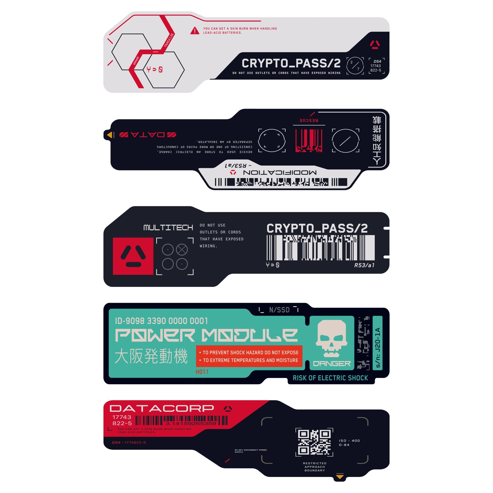 Cyberpunk Tech QR Code Vinyl S - огляд і ціна Tech Accessories For Laptop
