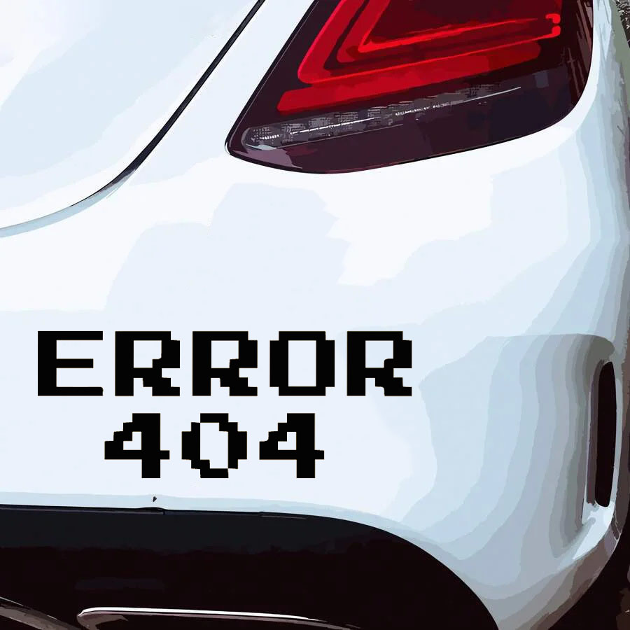 Error 404 Pixel Font Car Stick - огляд і ціна Tech Accessories For Laptop