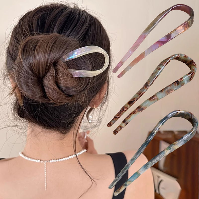 U-Shaped Hair Sticks Acetate A - огляд і ціна Tech Accessories Women