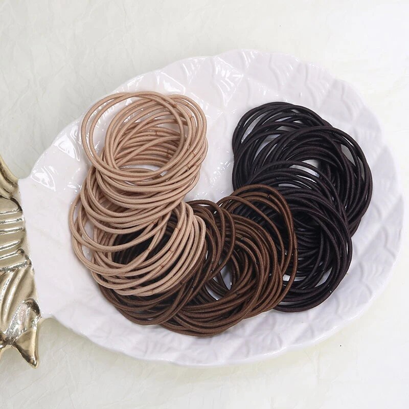 100PCS/Set Hair Ties Elastic R - огляд і ціна Tech Accessories For Men