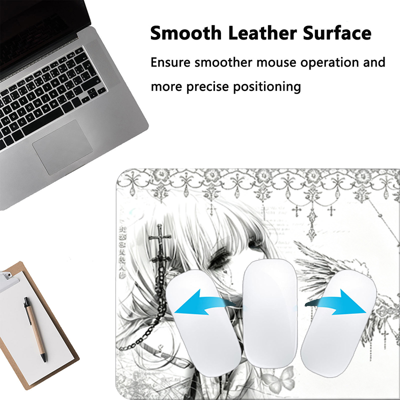 Leather Mousepad Black White A - огляд і ціна Tech Accessories For Desk