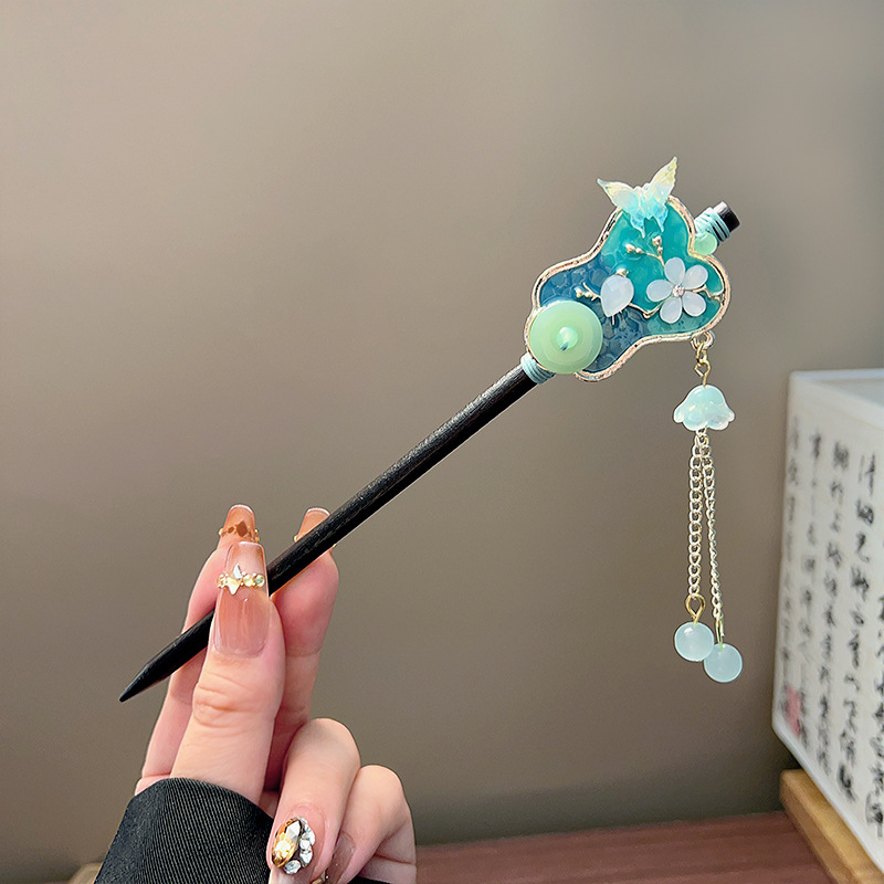 Classic Tassel Hair Stick Blac - огляд і ціна Tech Accessories Women
